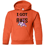 Sweatshirts Orange / YS Rats on rats on rats Youth Hoodie