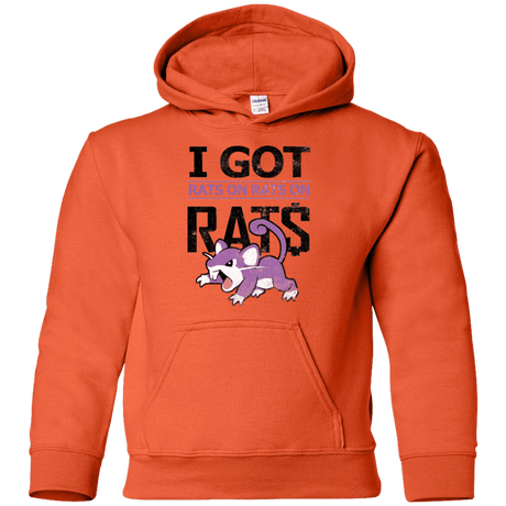Sweatshirts Orange / YS Rats on rats on rats Youth Hoodie