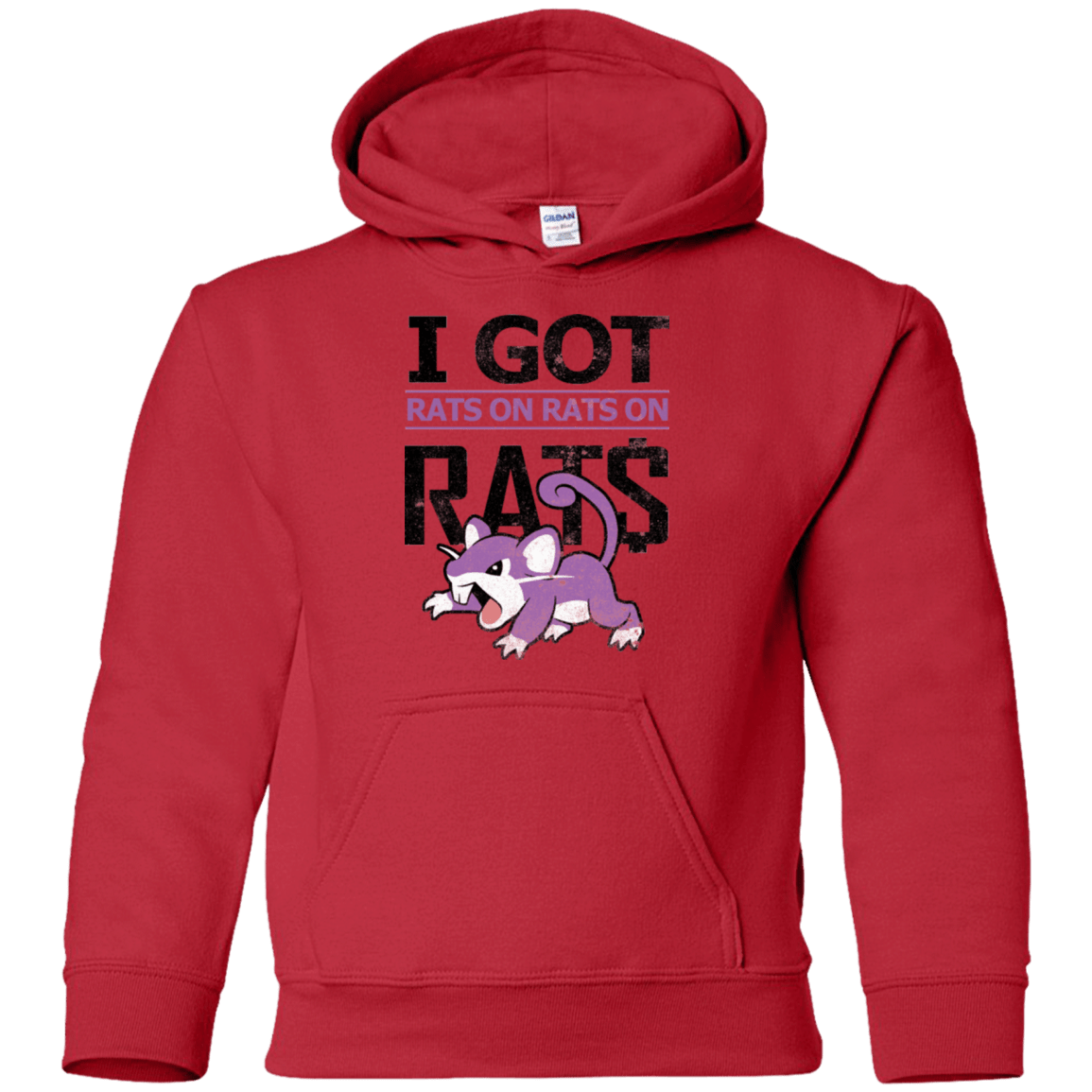 Sweatshirts Red / YS Rats on rats on rats Youth Hoodie