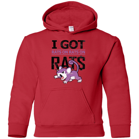 Sweatshirts Red / YS Rats on rats on rats Youth Hoodie