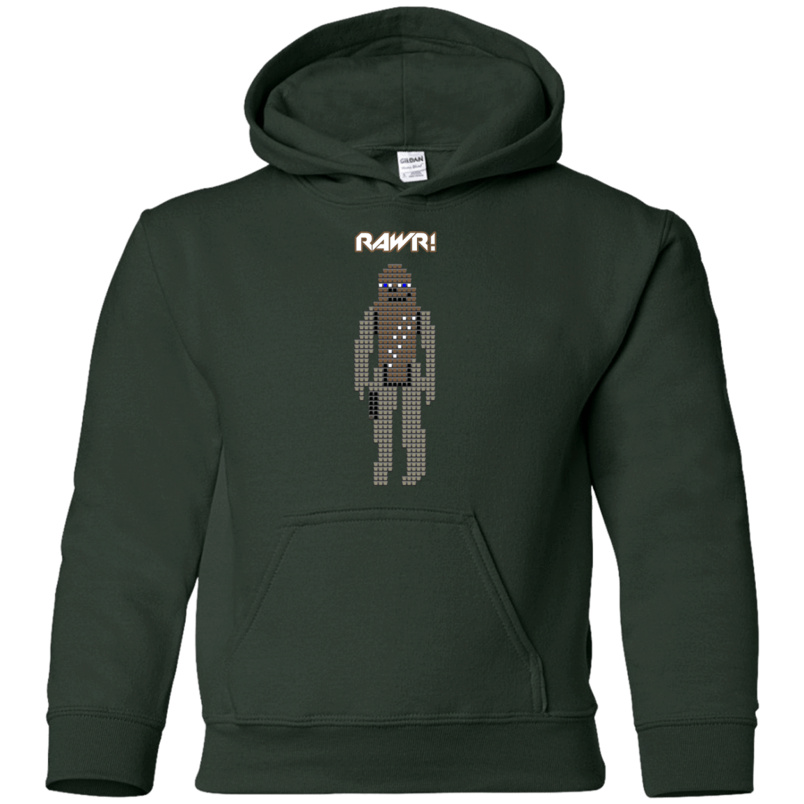 Sweatshirts Forest Green / YS Rawr Youth Hoodie