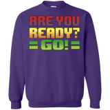 Sweatshirts Purple / S Ready Crewneck Sweatshirt