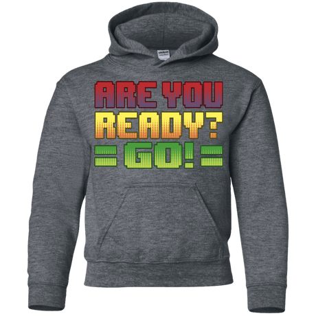 Sweatshirts Dark Heather / YS Ready Youth Hoodie