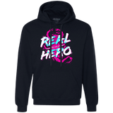 Sweatshirts Navy / Small Real Hero Premium Fleece Hoodie