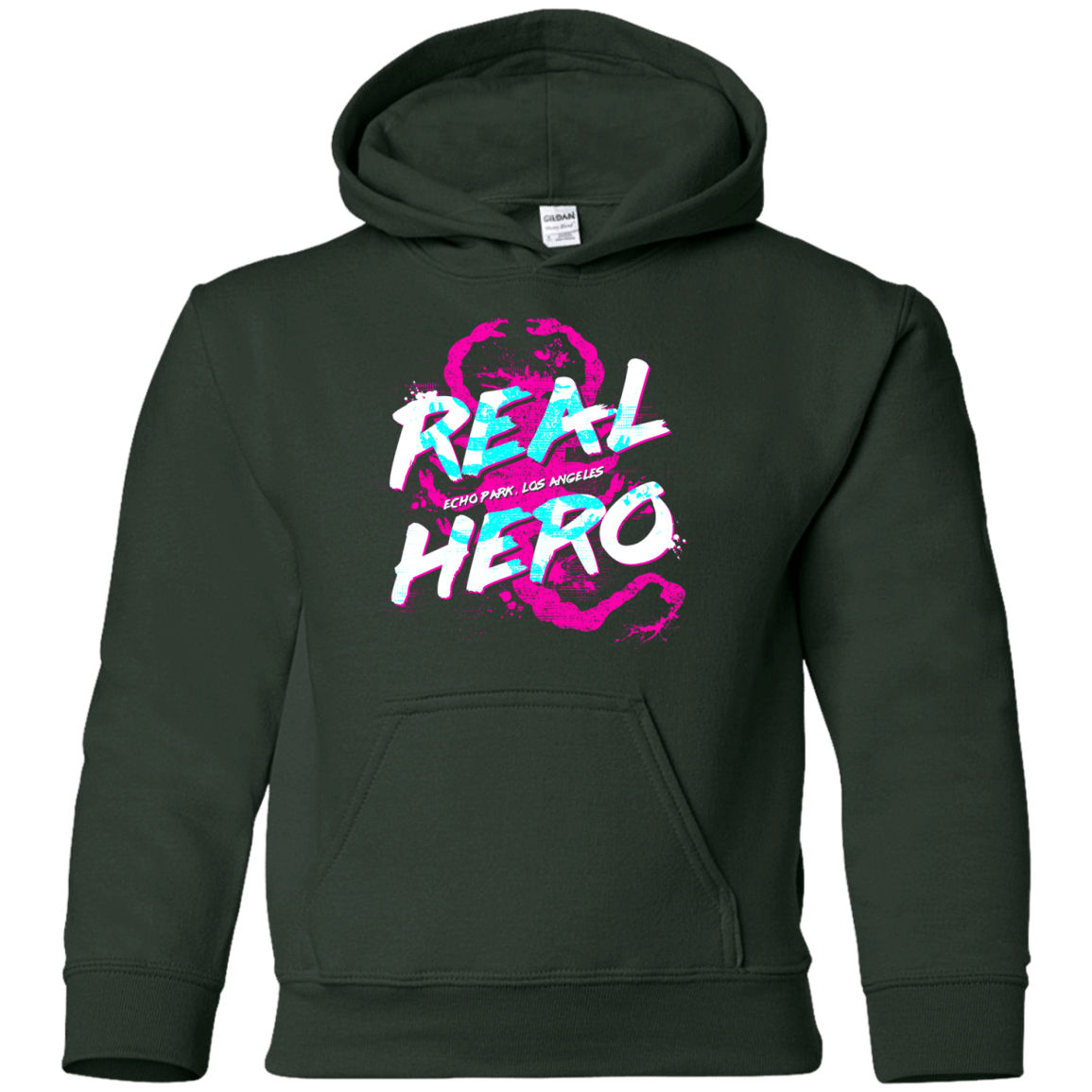 Sweatshirts Forest Green / YS Real Hero Youth Hoodie