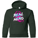 Sweatshirts Forest Green / YS Real Hero Youth Hoodie