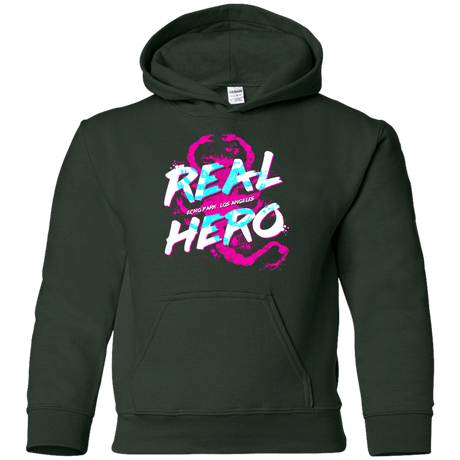 Sweatshirts Forest Green / YS Real Hero Youth Hoodie