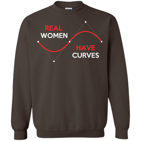 Sweatshirts Dark Chocolate / Small Real Women Crewneck Sweatshirt