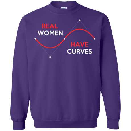 Sweatshirts Purple / Small Real Women Crewneck Sweatshirt