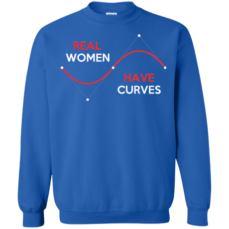 Sweatshirts Royal / Small Real Women Crewneck Sweatshirt