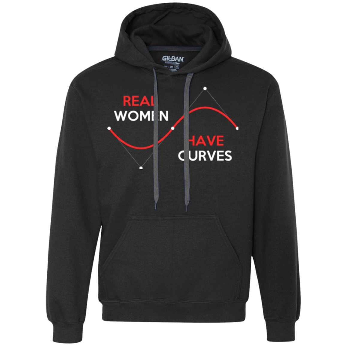 Sweatshirts Black / Small Real Women Premium Fleece Hoodie