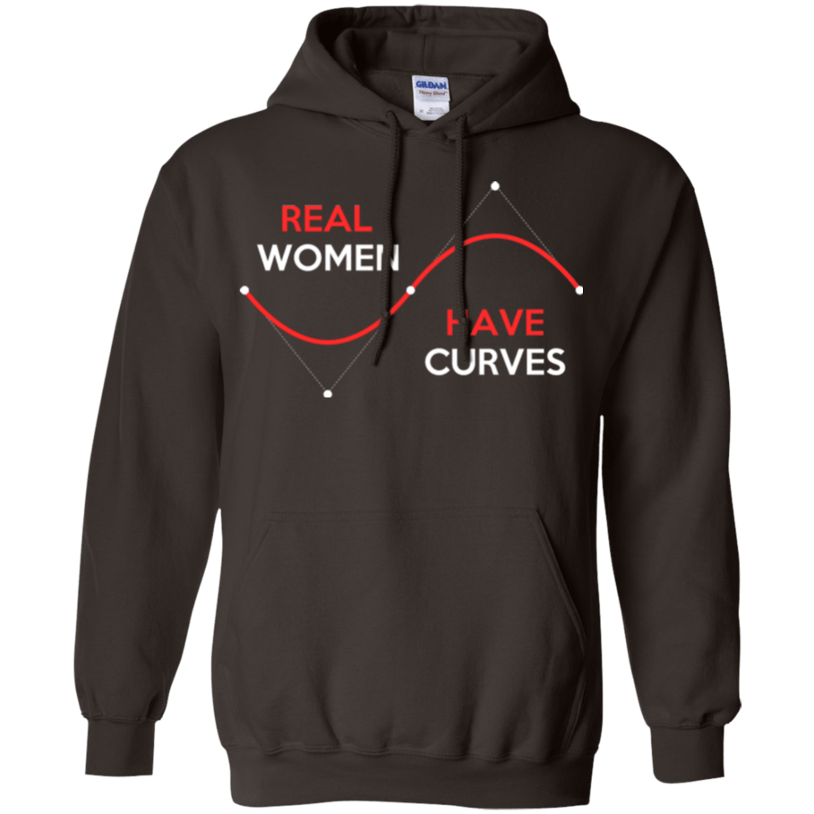 Sweatshirts Dark Chocolate / Small Real Women Pullover Hoodie