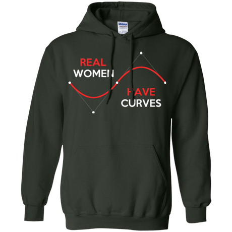 Sweatshirts Forest Green / Small Real Women Pullover Hoodie