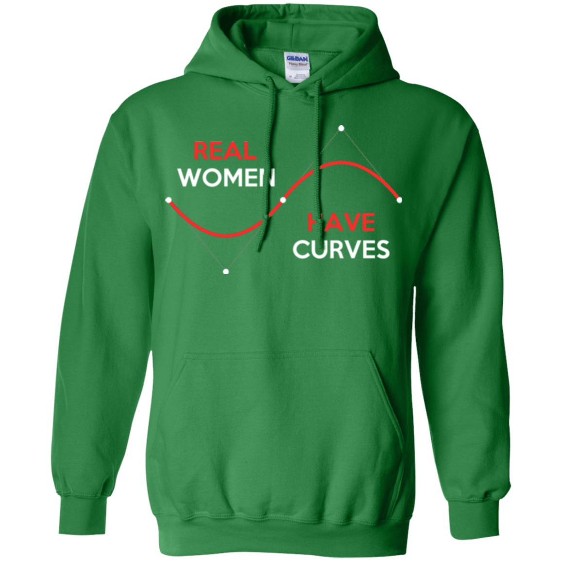 Sweatshirts Irish Green / Small Real Women Pullover Hoodie