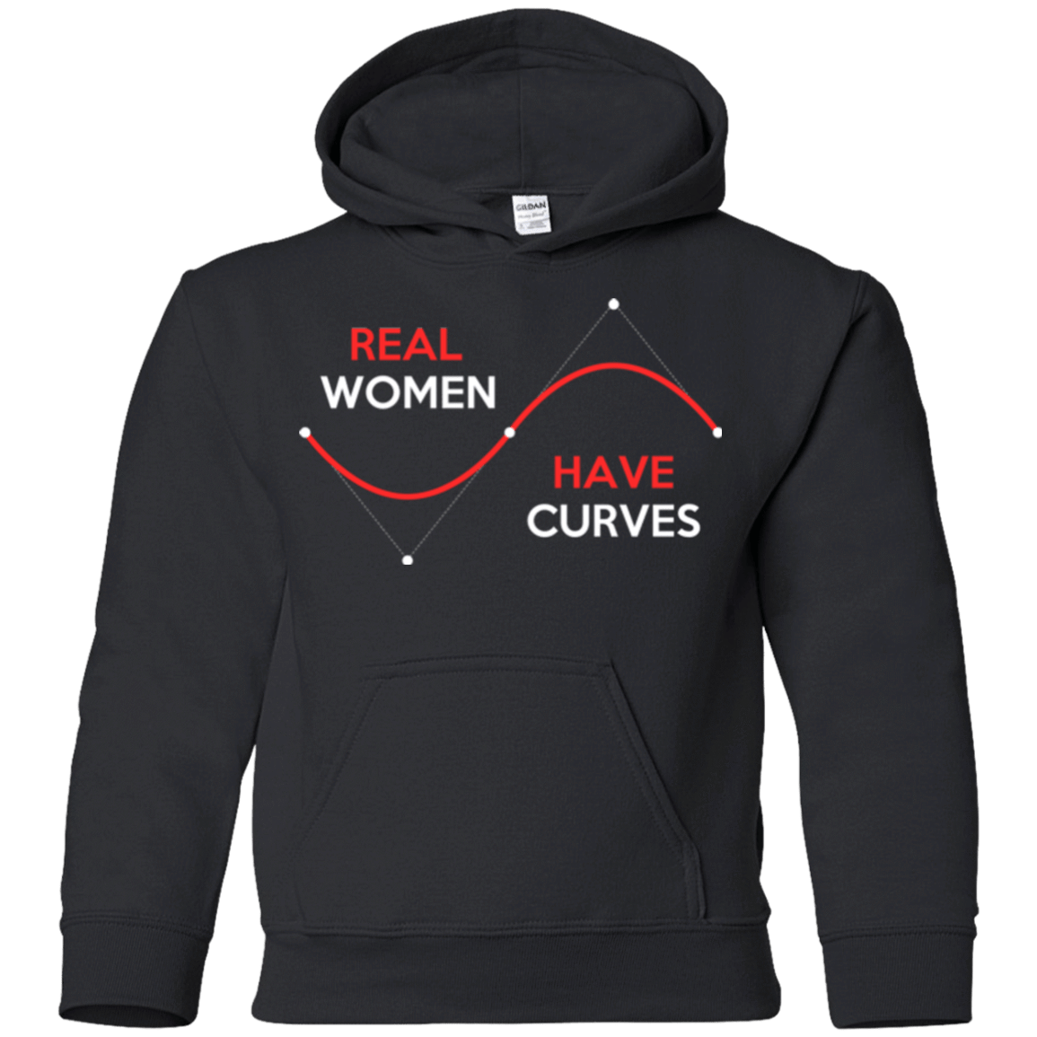 Sweatshirts Black / YS Real Women Youth Hoodie