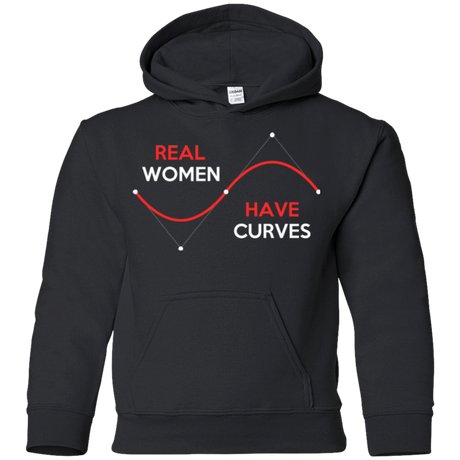 Sweatshirts Black / YS Real Women Youth Hoodie