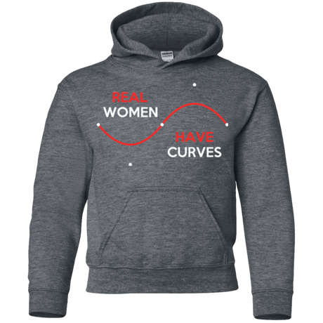Sweatshirts Dark Heather / YS Real Women Youth Hoodie