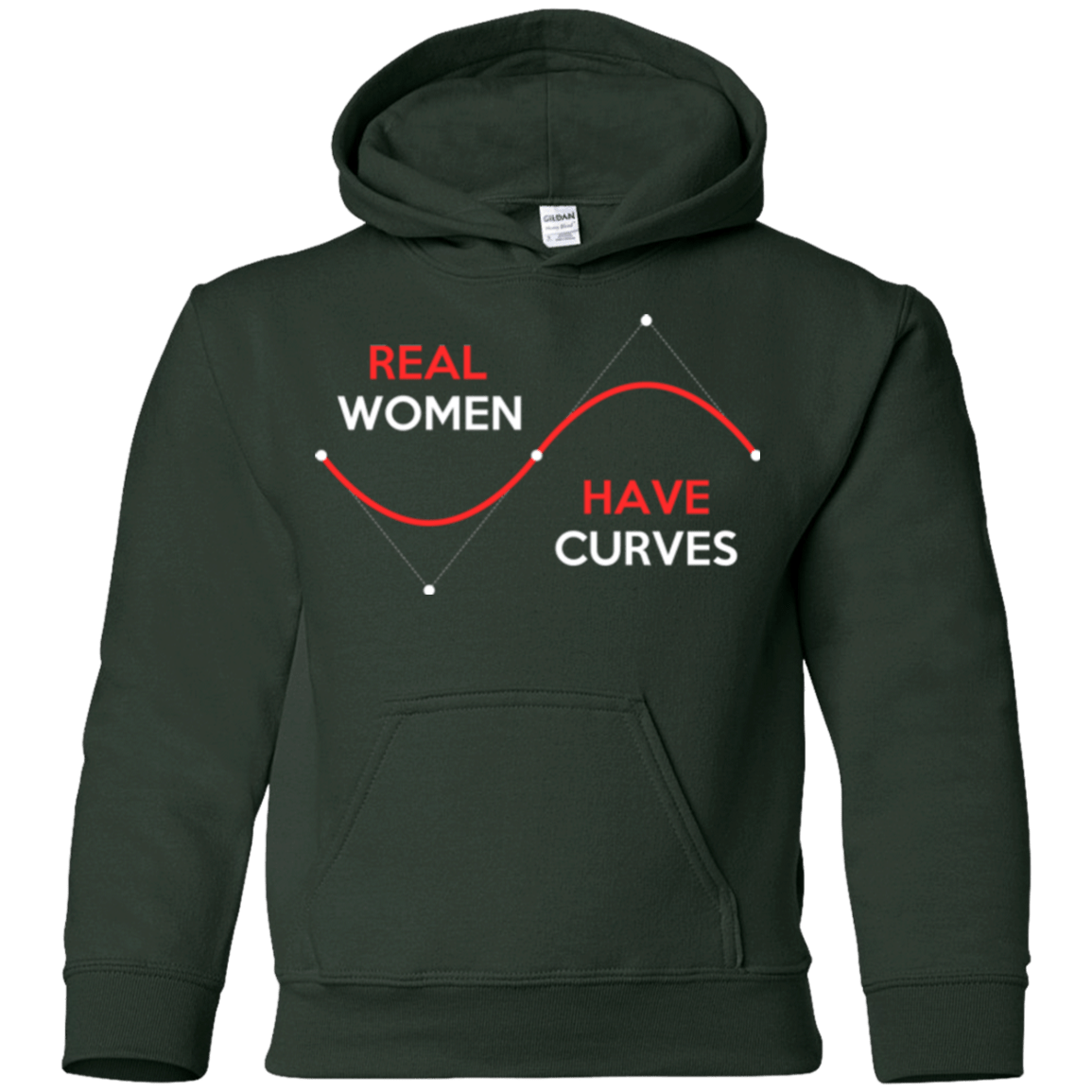 Sweatshirts Forest Green / YS Real Women Youth Hoodie