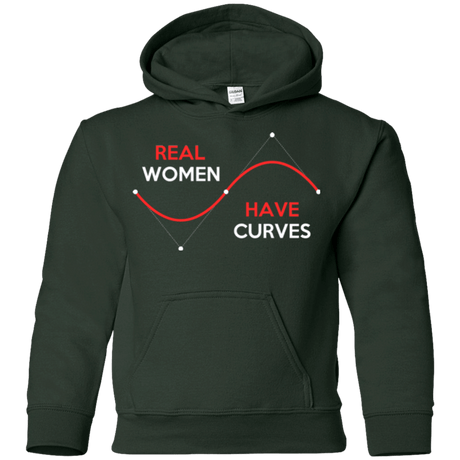Sweatshirts Forest Green / YS Real Women Youth Hoodie