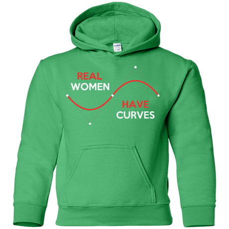 Sweatshirts Irish Green / YS Real Women Youth Hoodie