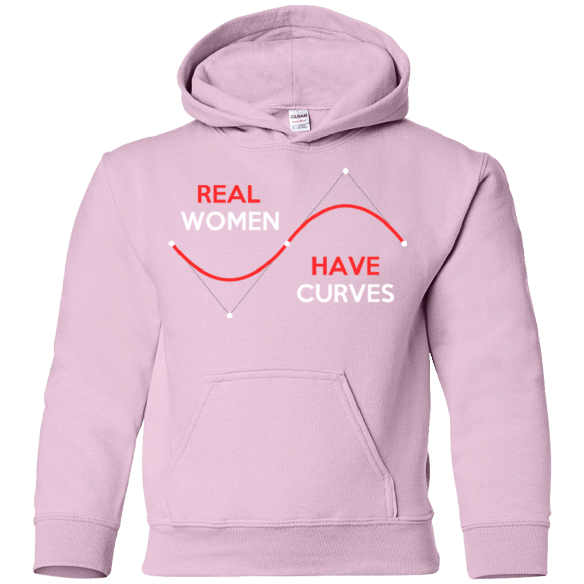 Sweatshirts Light Pink / YS Real Women Youth Hoodie
