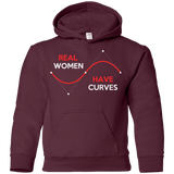 Sweatshirts Maroon / YS Real Women Youth Hoodie