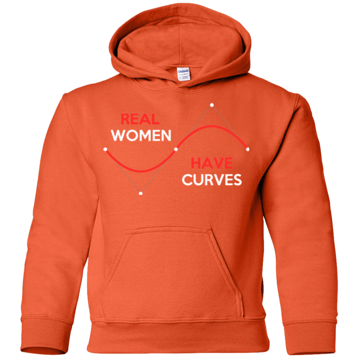 Sweatshirts Orange / YS Real Women Youth Hoodie