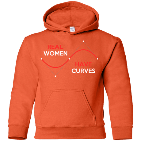 Sweatshirts Orange / YS Real Women Youth Hoodie