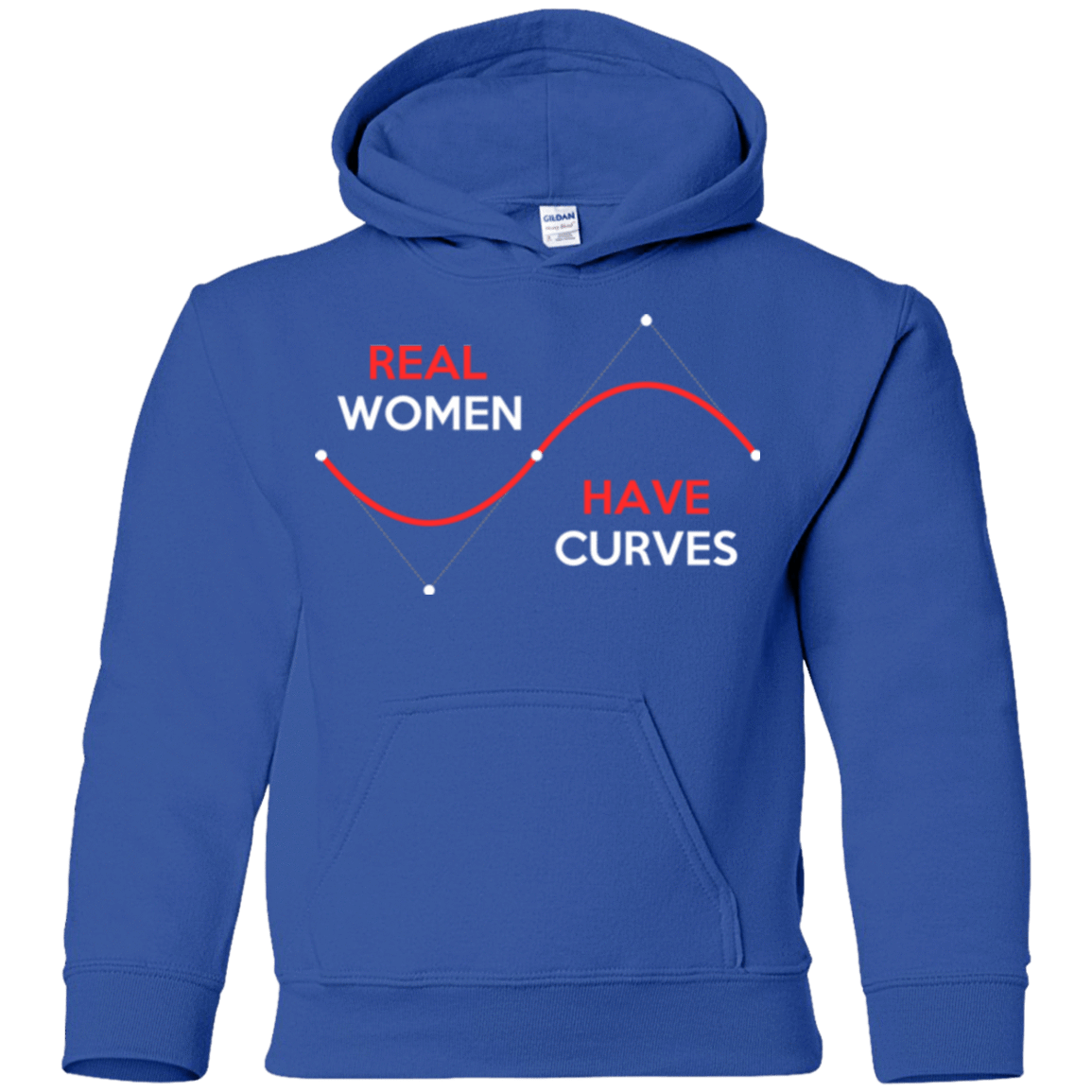 Sweatshirts Royal / YS Real Women Youth Hoodie