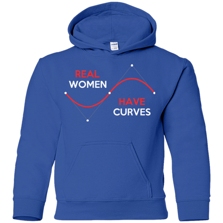 Sweatshirts Royal / YS Real Women Youth Hoodie
