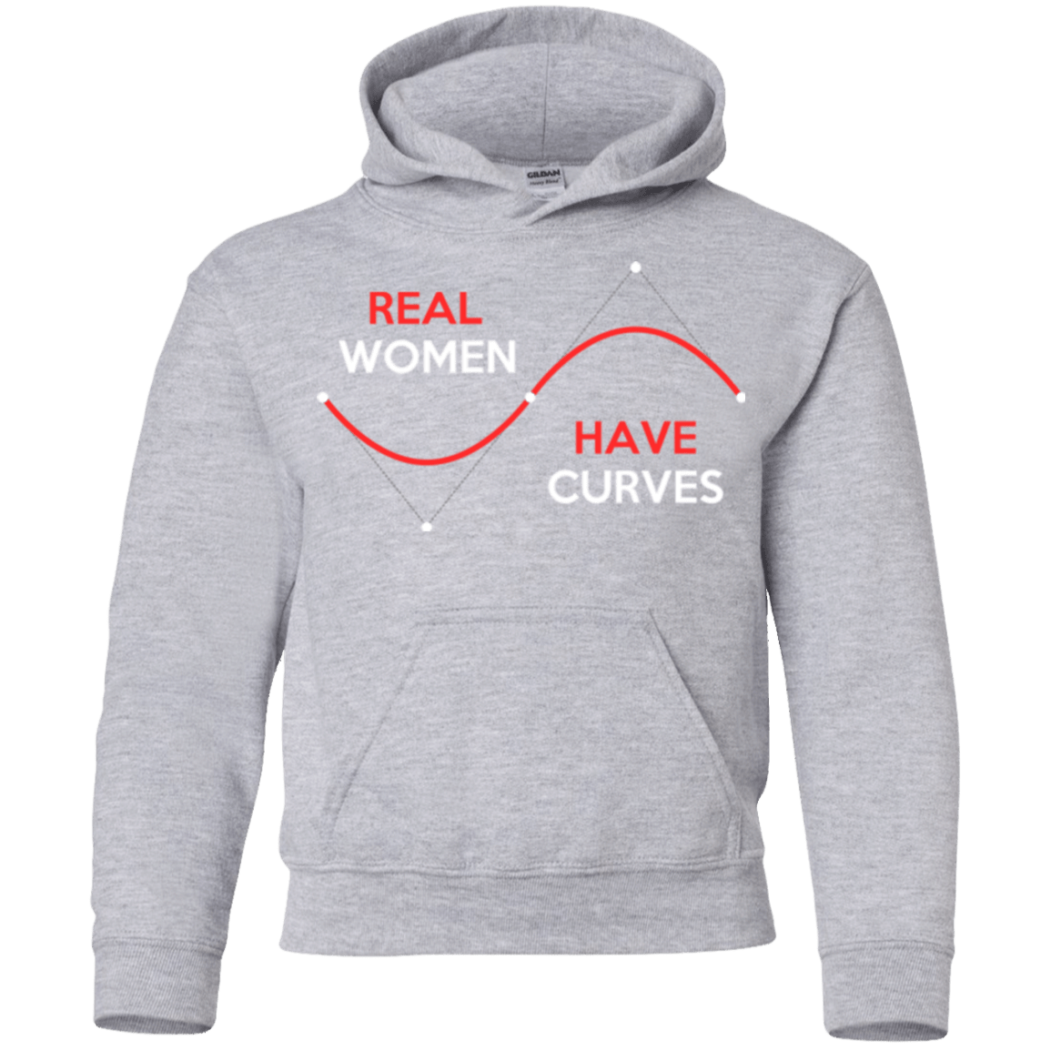 Sweatshirts Sport Grey / YS Real Women Youth Hoodie