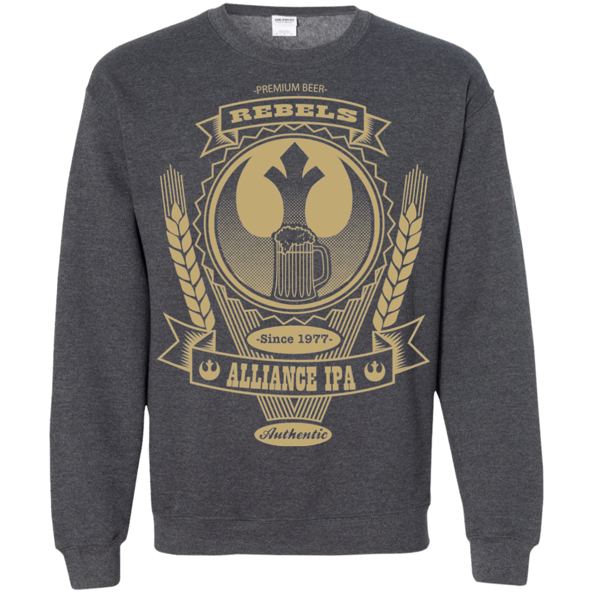 Sweatshirts Dark Heather / S Rebel Alliance IPA Crewneck Sweatshirt