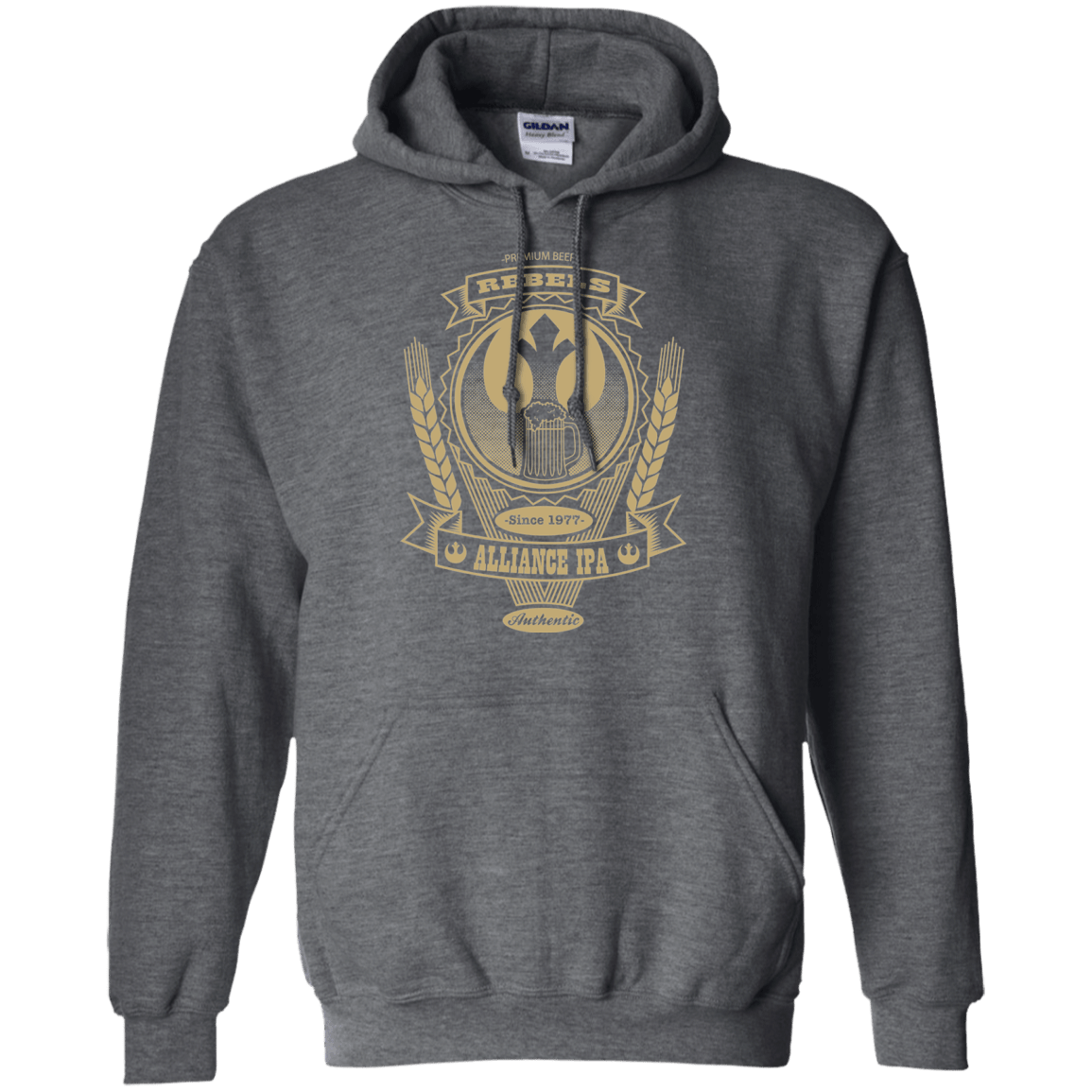Sweatshirts Dark Heather / S Rebel Alliance IPA Pullover Hoodie