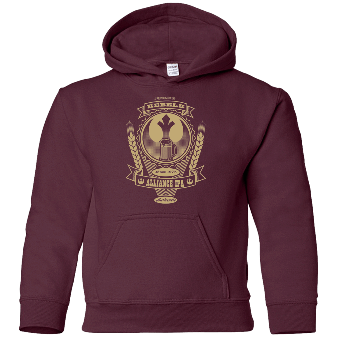 Sweatshirts Maroon / YS Rebel Alliance IPA Youth Hoodie