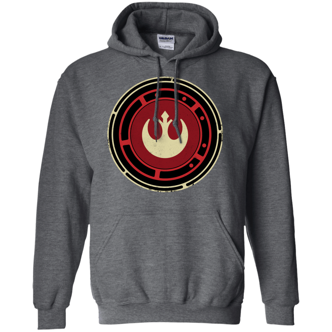 Sweatshirts Dark Heather / S Rebel Force Pullover Hoodie