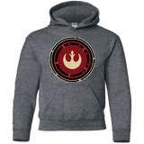 Sweatshirts Dark Heather / YS Rebel Force Youth Hoodie