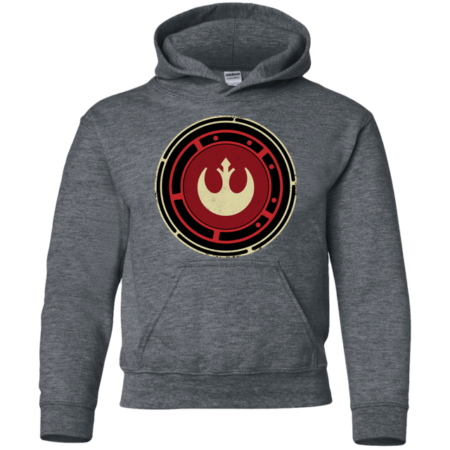 Sweatshirts Dark Heather / YS Rebel Force Youth Hoodie