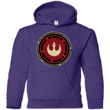 Sweatshirts Purple / YS Rebel Force Youth Hoodie