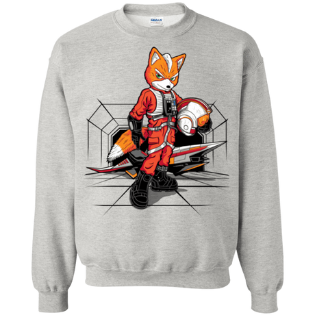 Sweatshirts Ash / Small Rebel Fox Crewneck Sweatshirt