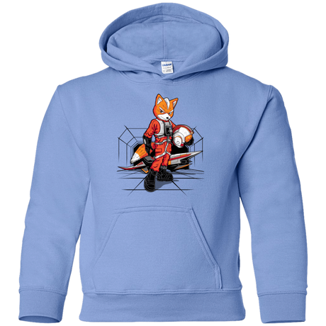 Sweatshirts Carolina Blue / YS Rebel Fox Youth Hoodie