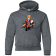 Sweatshirts Dark Heather / YS Rebel Fox Youth Hoodie