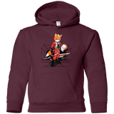 Sweatshirts Maroon / YS Rebel Fox Youth Hoodie