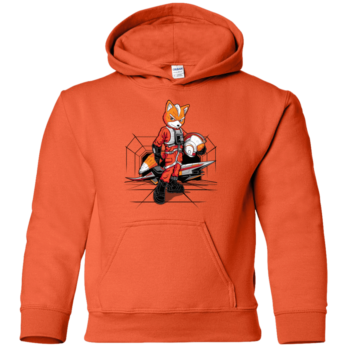 Sweatshirts Orange / YS Rebel Fox Youth Hoodie