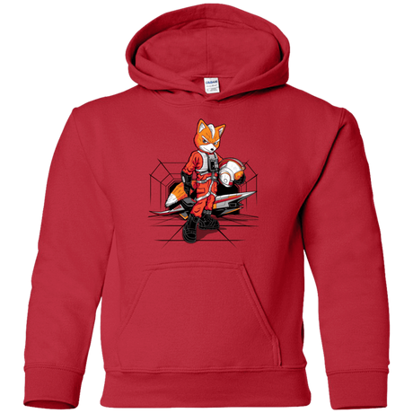 Sweatshirts Red / YS Rebel Fox Youth Hoodie