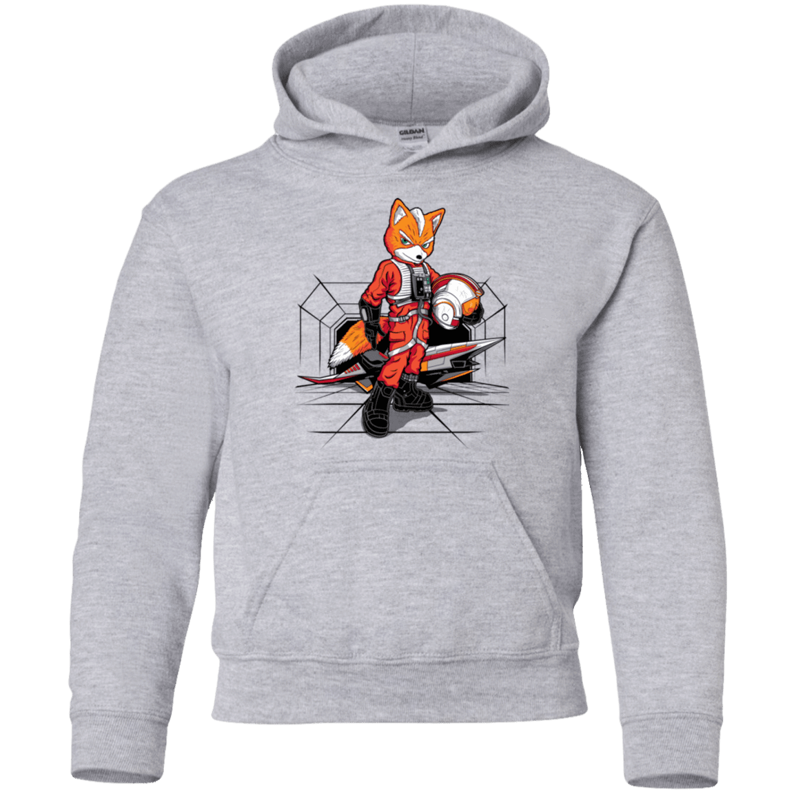 Sweatshirts Sport Grey / YS Rebel Fox Youth Hoodie