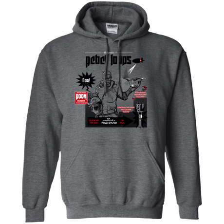 Sweatshirts Dark Heather / S Rebel Loops Pullover Hoodie
