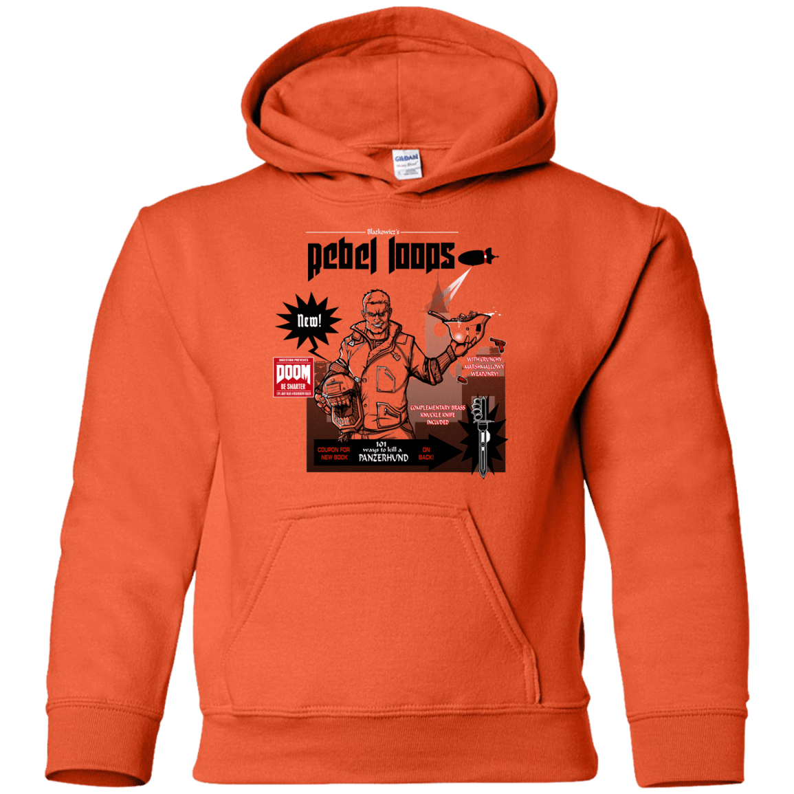 Sweatshirts Orange / YS Rebel Loops Youth Hoodie