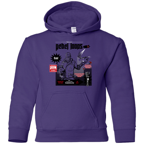 Sweatshirts Purple / YS Rebel Loops Youth Hoodie