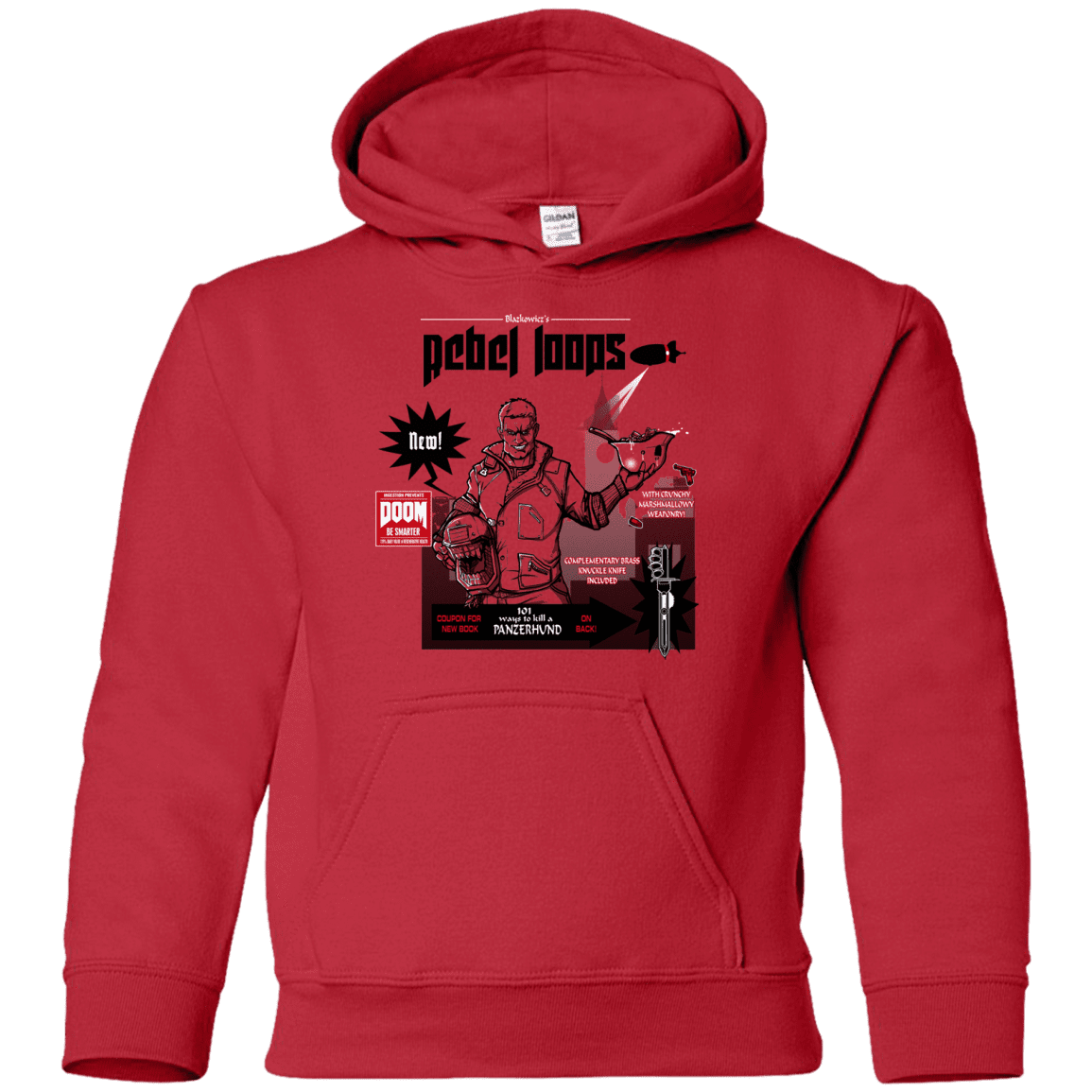 Sweatshirts Red / YS Rebel Loops Youth Hoodie