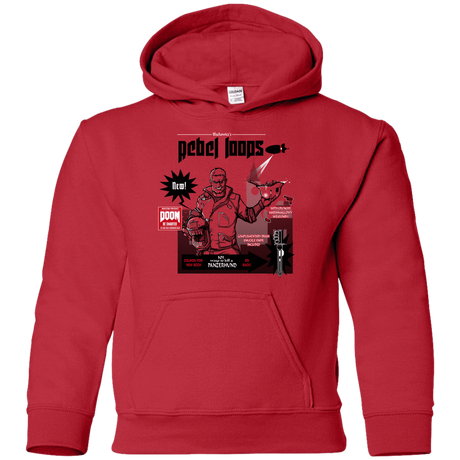 Sweatshirts Red / YS Rebel Loops Youth Hoodie